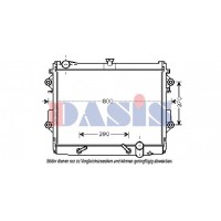 210222N AKS DASIS Радіатор охолодження двигуна