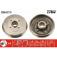 DB4373 TRW Гальмівний барабан