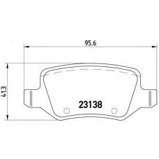 P 50 058 BREMBO Комплект гальмівних колодок дисковий гальм