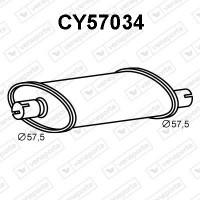 CY57034 VENEPORTE Глушник вихлопних газів кінцевий
