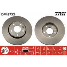 DF4275S TRW Гальмівний диск