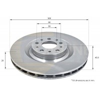 ADC1844V COMLINE Гальмівний диск