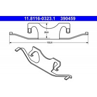 11.8116-0323.1 ATE Пружина, Гальмівний супорт