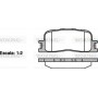 P9543.00 WOKING Комплект гальмівних колодок дисковий гальм