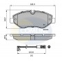 CBP21555 COMLINE Комплект гальмівних колодок дисковий гальм