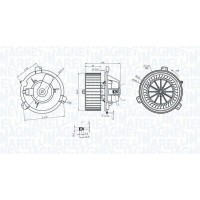 069412313010 MAGNETI MARELLI Вентилятор салону