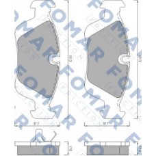 FO 472081 FOMAR Friction КомплеК т гальмівних колодок, дискове гальмо