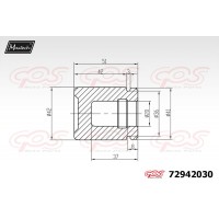 72942030 MAXTECH Поршень корпус скоби гальма