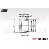 72944030 MAXTECH Поршень корпус скоби гальма