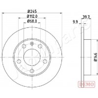 DP-0929C JAPANPARTS Гальмівний диск