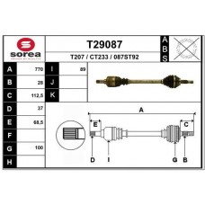 T29087 EAI Привідний вал