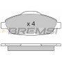 BP3364 BREMSI Комплект гальмівних колодок дисковий гальм