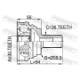 2310-030 FEBEST Шарнирный комплект, Привідний вал