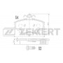 BS-1365 ZEKKERT Комплект гальмівних колодок дисковий гальм