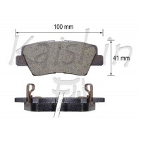 FK11210 KAISHIN Комплект гальмівних колодок дисковий гальм