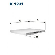 Фільтр повітря у внутрішньому просторі FILTRON K 1231