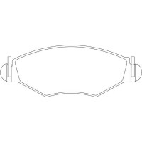 FP1143 FIT Комплект гальмівних колодок дисковий гальм