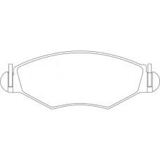 FP1143 FIT Комплект гальмівних колодок дисковий гальм