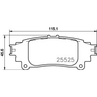 8DB 355 036-921 HELLA PAGID Комплект гальмівних колодок дисковий гальм