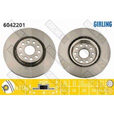 6042201 GIRLING Гальмівний диск