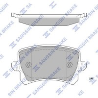 SP2263 Hi-Q Комплект гальмівних колодок дисковий гальм