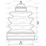 SJK7177.00 OPEN PARTS Комплект пыльника, Привідний вал