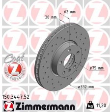 150.3447.52 ZIMMERMANN Гальмівний диск