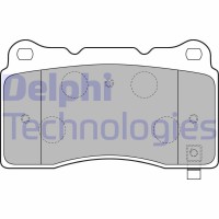 LP1858 DELPHI Комплект гальмівних колодок дисковий гальм
