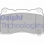 LP1858 DELPHI Комплект гальмівних колодок дисковий гальм