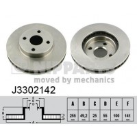 J3302142 NIPPARTS Гальмівний диск