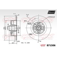 871506 MAXTECH Гальмівний диск