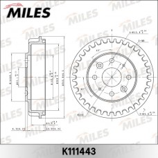 K111443 MILES Гальмівний барабан