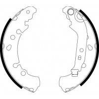 8DB 355 000-471 HELLA PAGID Комплект гальмівних колодок