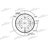 PBD4483 PATRON Гальмівний диск
