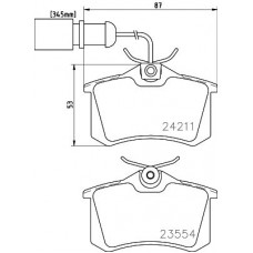 MDB2147 MINTEX Комплект гальмівних колодок дисковий гальм