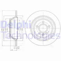 BG4238C DELPHI Гальмівний диск