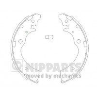 J3504020 NIPPARTS Комплект гальмівних колодок