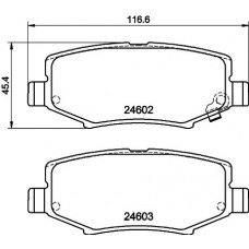8DB 355 014-381 HELLA КомплеК т гальмівних колодок, дискове гальмо