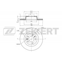 BS-6346 ZEKKERT Гальмівний диск