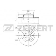 BS-6346 ZEKKERT Гальмівний диск