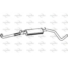 P2231 FENNO Середній глушник вихлопних газів