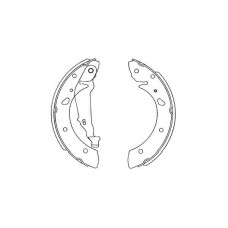 KBS-9915 KAVO PARTS Комплект гальмівних колодок