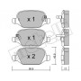 22-0324-4 METELLI Комплект гальмівних колодок дисковий гальм