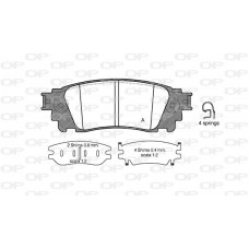 BPA1636.00 OPEN PARTS Комплект гальмівних колодок дисковий гальм