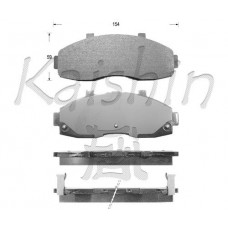 FK7077 KAISHIN Комплект гальмівних колодок дисковий гальм