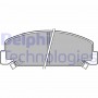 LP403 DELPHI Комплект гальмівних колодок дисковий гальм