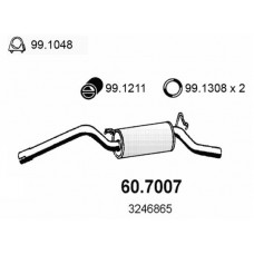 60.7007 ASSO Глушник вихлопних газів кінцевий
