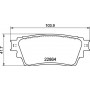 P 54 063 BREMBO Комплект гальмівних колодок дисковий гальм