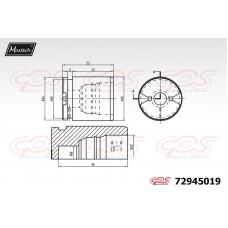 72945019 MAXTECH Поршень корпус скоби гальма