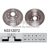 N3312072 NIPPARTS Гальмівний диск